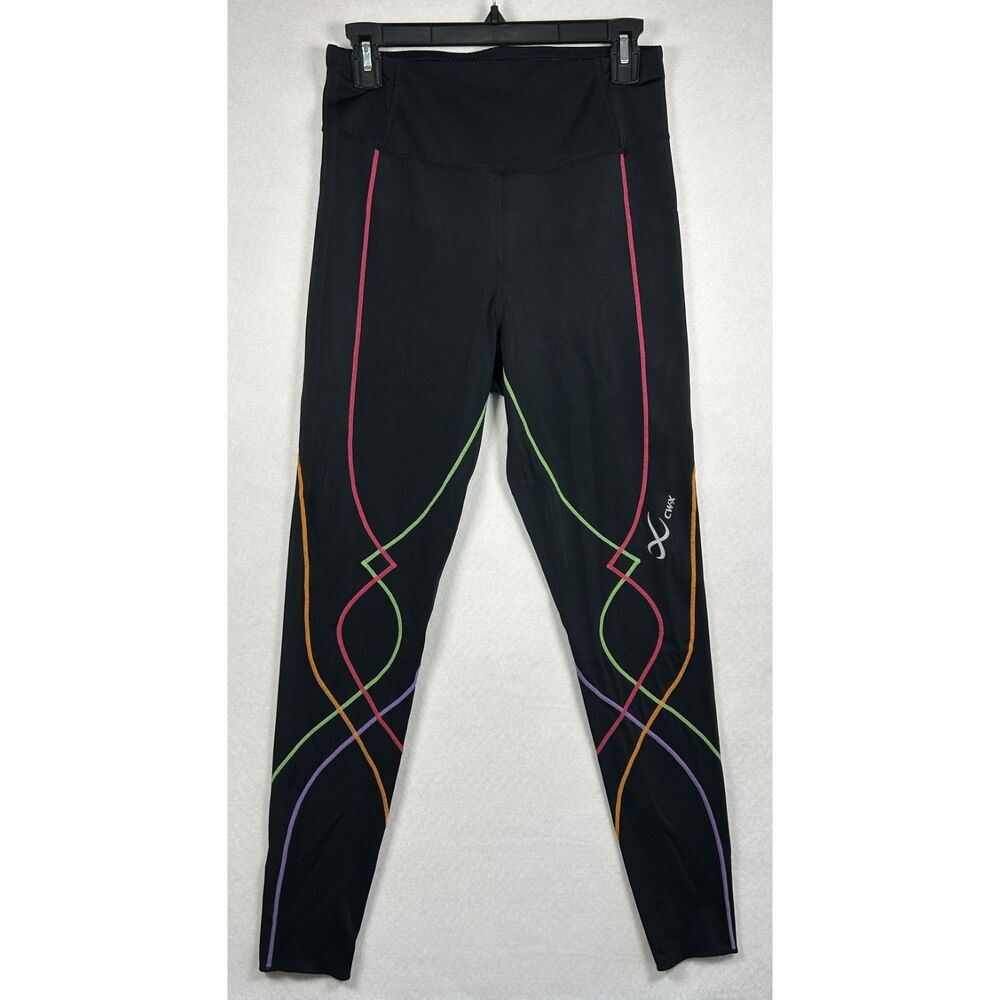 CW-X Women’s Stabilyx 3.0 Joint Support Compression Tights Black/Rainbow Sz 2xl